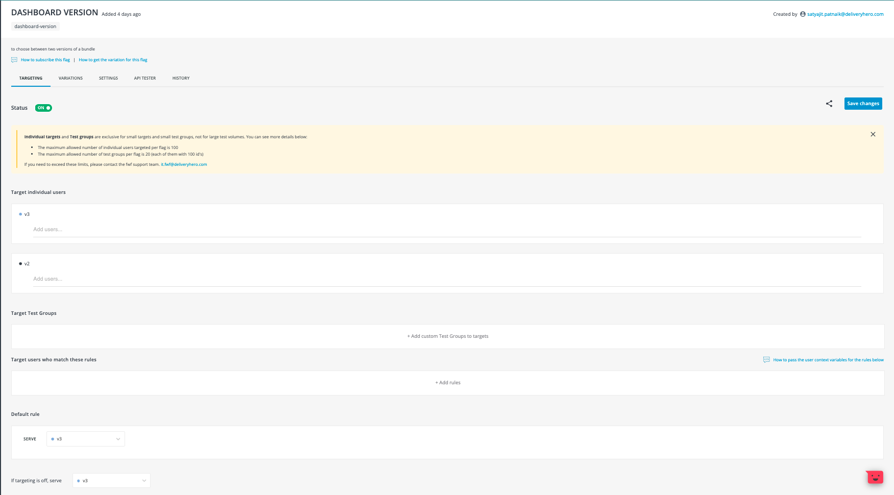 Final state of a FwF flag